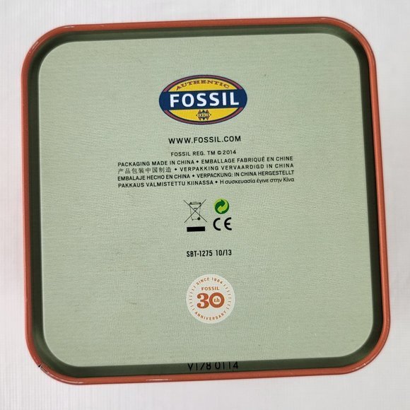 Fossil Watch Womens Rose Gold White‎ Face Es3454 Black White Bands Original Case